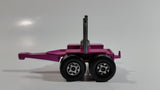 Vintage 1971 Lesney Matchbox Super Kings Scammel Contractor Purple Pink Semi Log Hauling Truck Pink Purple Die Cast Toy Car Vehicle