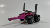 Vintage 1971 Lesney Matchbox Super Kings Scammel Contractor Purple Pink Semi Log Hauling Truck Pink Purple Die Cast Toy Car Vehicle