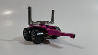 Vintage 1971 Lesney Matchbox Super Kings Scammel Contractor Purple Pink Semi Log Hauling Truck Pink Purple Die Cast Toy Car Vehicle