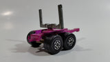 Vintage 1971 Lesney Matchbox Super Kings Scammel Contractor Purple Pink Semi Log Hauling Truck Pink Purple Die Cast Toy Car Vehicle