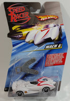 2008 Hot Wheels Speed Racer Movie Mach 6 Saw Blades White Plastic Die Cast Toy Car Vehicle OH5 - New in Package Sealed