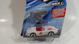 2008 Hot Wheels Speed Racer Movie Mach 5 Saw Blades White Plastic Die Cast Toy Car Vehicle 5DOT - New in Package Sealed