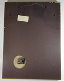 Vintage 1970s Elgin Dark Foggy Forest Tree Themed 21" x 29" Shadow Box Clock