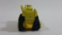 Unknown Brand Bulldozer With Rubber Tracks Yellow Die Cast Toy Car Construction Equipment Vehicle