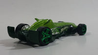 2008 Hot Wheels Hybrid Racers F-Racer Light Green Die Cast Toy Race Car Vehicle