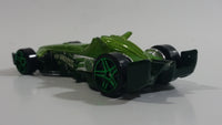 2008 Hot Wheels Hybrid Racers F-Racer Light Green Die Cast Toy Race Car Vehicle