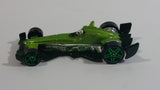 2008 Hot Wheels Hybrid Racers F-Racer Light Green Die Cast Toy Race Car Vehicle