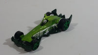 2008 Hot Wheels Hybrid Racers F-Racer Light Green Die Cast Toy Race Car Vehicle