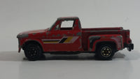 1980s Yatming Chevrolet LUV Stepside Pickup Truck Red No. 1700 Die Cast Toy Car Vehicle