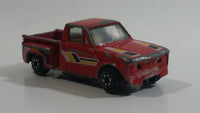 1980s Yatming Chevrolet LUV Stepside Pickup Truck Red No. 1700 Die Cast Toy Car Vehicle