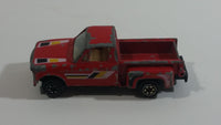 1980s Yatming Chevrolet LUV Stepside Pickup Truck Red No. 1700 Die Cast Toy Car Vehicle