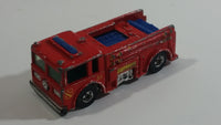 1982 Hot Wheels Fire Eater Red Fire Truck Die Cast Toy Car Vehicle - BW - Blue Lights