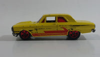 2007 Hot Wheels All Stars Ford Thunderbolt Yellow Die Cast Toy Muscle Car Vehicle