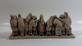 Vintage The Last Supper Jesus Highly Detailed Hand Carved Resin Christianity Sculpture Made in Italy