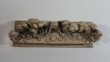 Vintage The Last Supper Jesus Highly Detailed Hand Carved Resin Christianity Sculpture Made in Italy