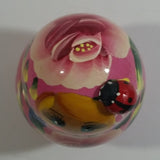 Vintage U.S.S.R Soviet Union Russian Pink with Ladybug Wooden Nesting Dolls Set of 5