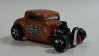 2008 Hot Wheels Customizers Corner Shop '32 Ford Vicky Metallic Copper Die Cast Toy Car Hot Rod Vehicle