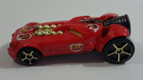 2009 Hot Wheels Rocket Fire Red Die Cast Toy Car Vehicle McDonald's Happy Meal