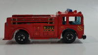 1982 Hot Wheels Fire Eater Red Fire Truck Die Cast Toy Car Vehicle - BW - Blue Lights