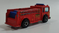 1982 Hot Wheels Fire Eater Red Fire Truck Die Cast Toy Car Vehicle - BW - Blue Lights