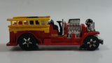 2008 Hot Wheels Old Number 5.5 Fire Truck Red Die Cast Toy Firefighting Rescue Emergency Vehicle