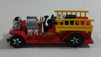 2008 Hot Wheels Old Number 5.5 Fire Truck Red Die Cast Toy Firefighting Rescue Emergency Vehicle