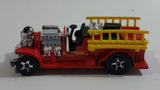 2008 Hot Wheels Old Number 5.5 Fire Truck Red Die Cast Toy Firefighting Rescue Emergency Vehicle