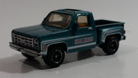 2008 Matchbox Bros Farms 1975 Chevy Stepside Truck Blue Green Die Cast Toy Car Vehicle