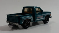 2008 Matchbox Bros Farms 1975 Chevy Stepside Truck Blue Green Die Cast Toy Car Vehicle