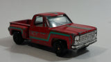 1980s Yatming Chevy Stepside Red Pickup Truck No. 1601 Die Cast Toy Car Vehicle - Made in China