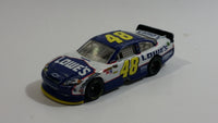 2012 SML Spin Master NASCAR Jimmie Johnson #48 Lowe's Blue and White 1/64 Scale Die Cast Toy Race Car Vehicle