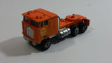 Rare Vintage 1970s Universal Products Shell Semi Truck Tractor Orange Die Cast Toy Car Vehicle - Hong Kong
