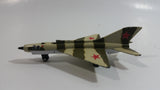 Vintage 1973 Matchbox Sky Busters Mig 21 Camouflage #28 Die Cast Toy Army Military Fighter Jet Airplane