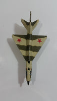 Vintage 1973 Matchbox Sky Busters Mig 21 Camouflage #28 Die Cast Toy Army Military Fighter Jet Airplane