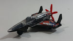 2013 Hot Wheels Police Pursuit Poison Arrow Black Airplane Die Cast Toy Fighter Jet Plane Vehicle