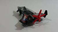 2013 Hot Wheels Police Pursuit Poison Arrow Black Airplane Die Cast Toy Fighter Jet Plane Vehicle