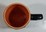 2002 Harley Davidson Motor Cycles "The Eagle Soars" 3D Embossed Black and Orange Ceramic Coffee Mug Cup