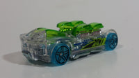 2017 Hot Wheels X-Raycers What-4-2 Clear and Transparent Green Die Cast Toy Race Car Vehicle