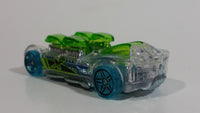 2017 Hot Wheels X-Raycers What-4-2 Clear and Transparent Green Die Cast Toy Race Car Vehicle