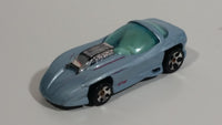 1999 Hot Wheels Classic Games Silhouette II Light Metallic Grey Blue Die Cast Toy Car Vehicle