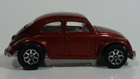 1999 Hot Wheels Car Crusher 1953-57 Volkswagen VW Bug Metallic Brown Dark Red Die Cast Toy Car Vehicle 7SP