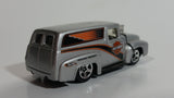 2001 Hot Wheels '56 Ford F-100 Panel Van Truck Harley Davidson Motor Cycles Die Cast Toy Car Hot Rod Vehicle with Opening Hood