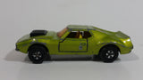 Vintage 1972 Lesney Matchbox Superfast AMX Javelin No. 9 Metallic Green Die Cast Toy Car Vehicle with Opening Doors