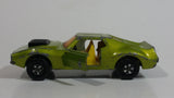 Vintage 1972 Lesney Matchbox Superfast AMX Javelin No. 9 Metallic Green Die Cast Toy Car Vehicle with Opening Doors