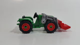 2014 Geobra Playmobil Green and Red Farm Tractor Plastic Toy Vehicle
