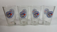 Mustang MLB Toronto Blue Jays Baseball Team 5 3/4" Tall Glass Cups Set of 4