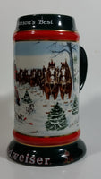 1991 Budweiser Holiday Stein Collection The Season's Best Ceramic Beer Stein By Artist Susan Sampson - Handcrafted in Brazil by Ceramarte