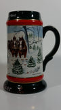 1991 Budweiser Holiday Stein Collection The Season's Best Ceramic Beer Stein By Artist Susan Sampson - Handcrafted in Brazil by Ceramarte