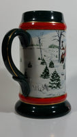 1991 Budweiser Holiday Stein Collection The Season's Best Ceramic Beer Stein By Artist Susan Sampson - Handcrafted in Brazil by Ceramarte