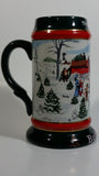 1991 Budweiser Holiday Stein Collection The Season's Best Ceramic Beer Stein By Artist Susan Sampson - Handcrafted in Brazil by Ceramarte